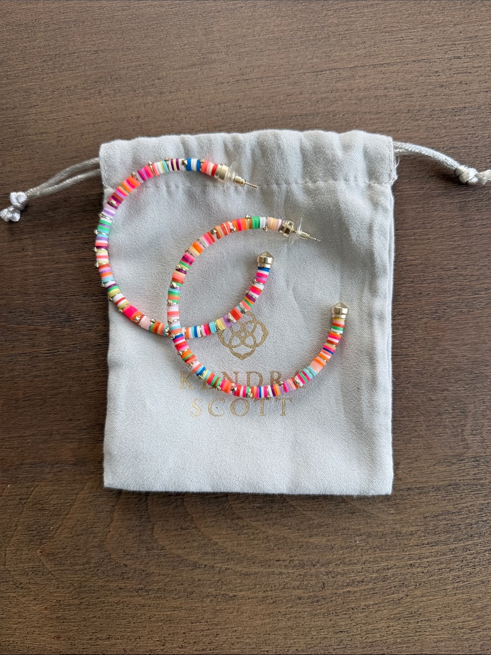 Kendra Scott Multicolor Heishi Bead Hoop Earrings